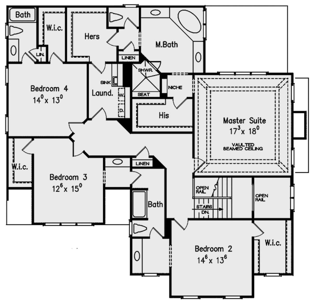Second Floor for House Plan #8594-00218