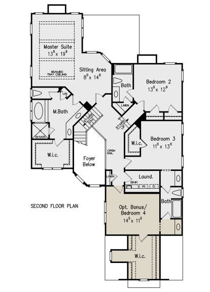 Second Floor for House Plan #8594-00220