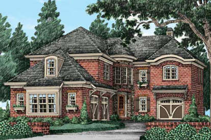 European House Plan #8594-00221 Elevation Photo