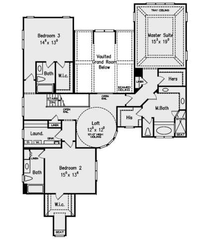 Second Floor for House Plan #8594-00221