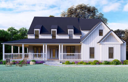 Modern Farmhouse House Plan #699-00132 Elevation Photo