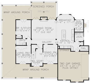 Main Floor for House Plan #699-00132