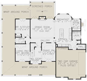 Main Floor for House Plan #699-00132