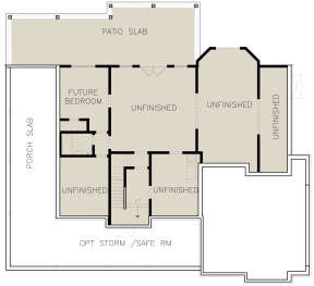 Basement for House Plan #699-00132