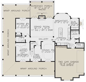 Main Floor for House Plan #699-00133