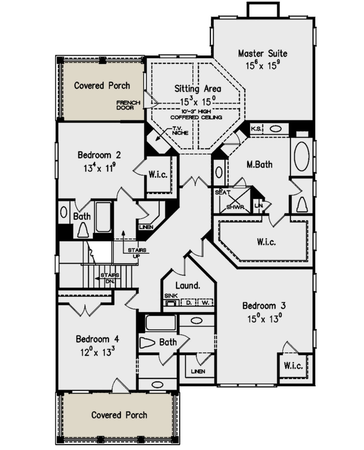 Second Floor for House Plan #8594-00223