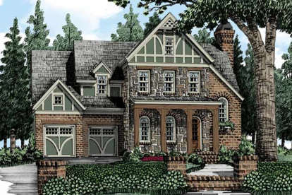 European House Plan #8594-00224 Elevation Photo