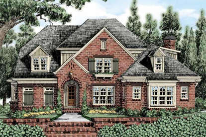 European House Plan #8594-00227 Elevation Photo