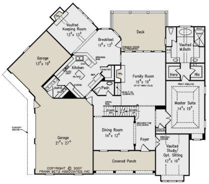House Plan House Plan #21058 Drawing 1