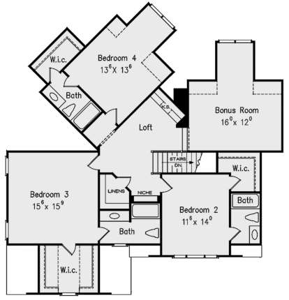 Second Floor for House Plan #8594-00230