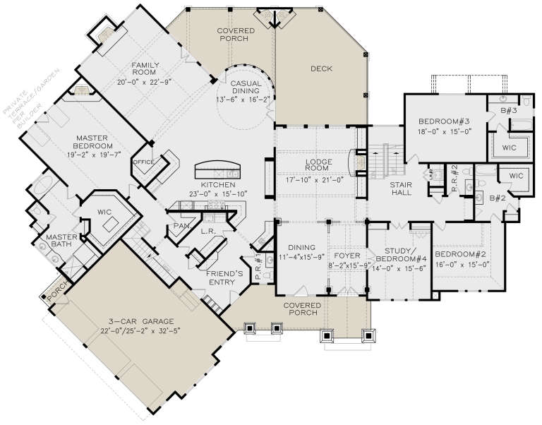 House Plan House Plan #21059 Drawing 1