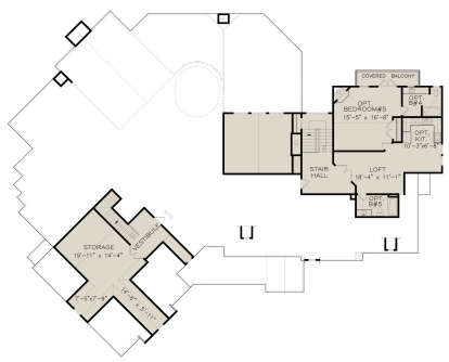 Optional Second Floor for House Plan #699-00135