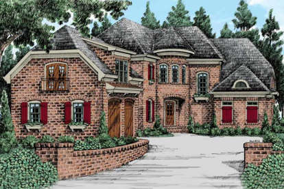 European House Plan #8594-00231 Elevation Photo