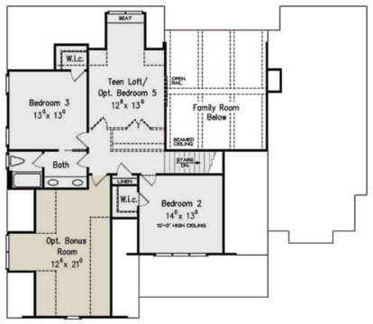 Second Floor for House Plan #8594-00232
