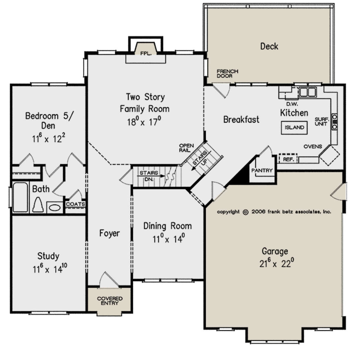 Floorplan 1 for House Plan #8594-00233