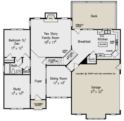 Floorplan 1 for House Plan #8594-00233