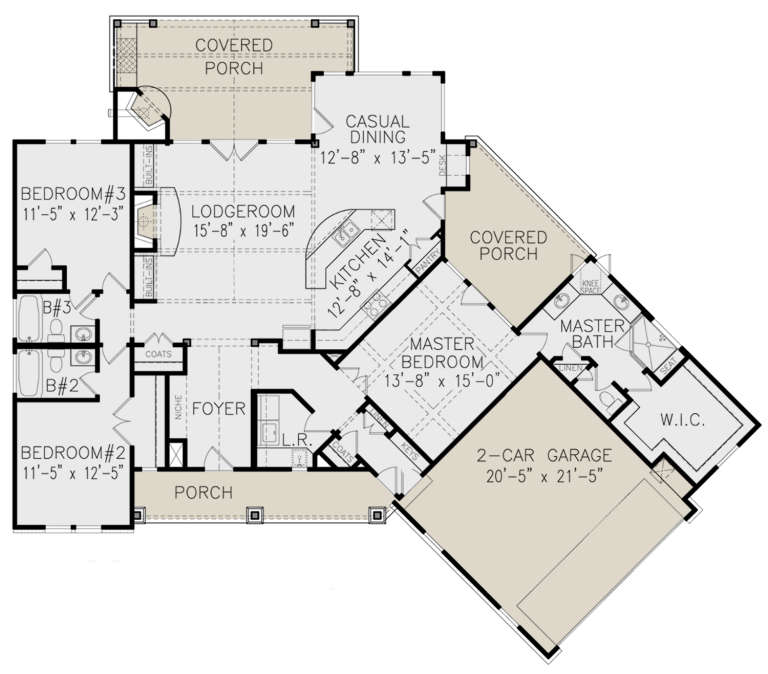 House Plan House Plan #21068 Drawing 1