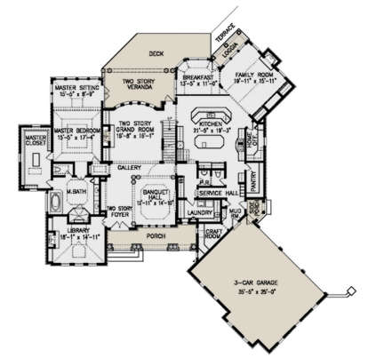 House Plan House Plan #21070 Drawing 1