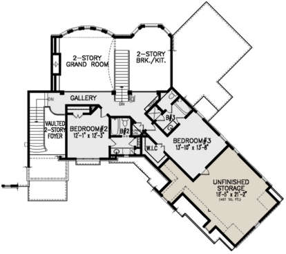 Second Floor for House Plan #699-00142