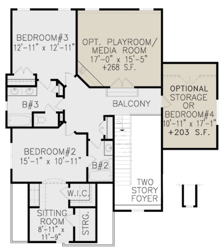 House Plan House Plan #21072 Drawing 2