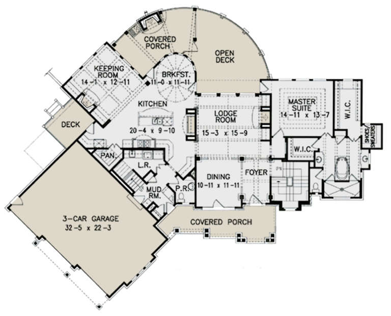 House Plan House Plan #21074 Drawing 1