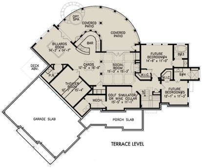 Basement for House Plan #699-00145