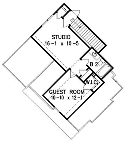 Optional Second Floor Layout for House Plan #699-00145
