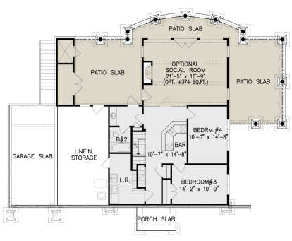 Second Floor for House Plan #699-00148