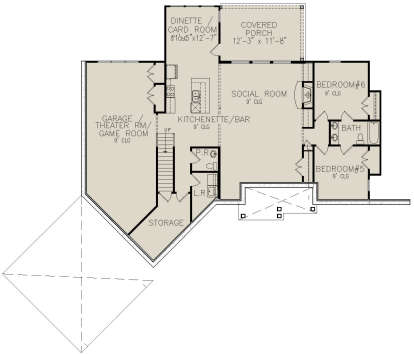 Basement for House Plan #699-00150
