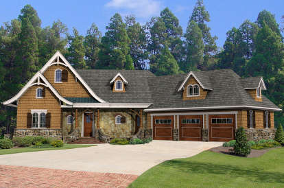 4 Bed, 3 Bath, 2327 Square Foot House Plan - #699-00152
