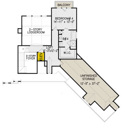 Second Floor for House Plan #699-00152