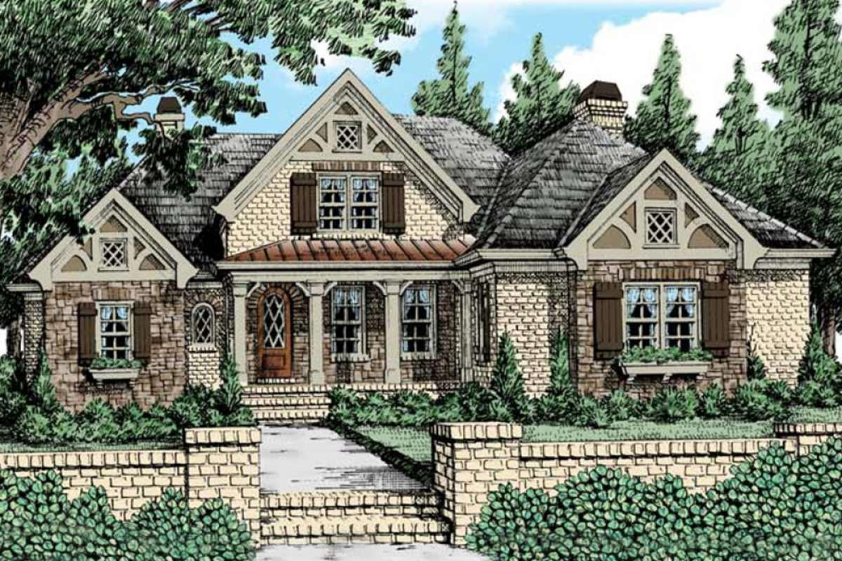 French Country House Plan #8594-00236 Elevation Photo
