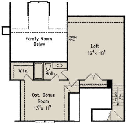 Optional Second Floor for House Plan #8594-00236