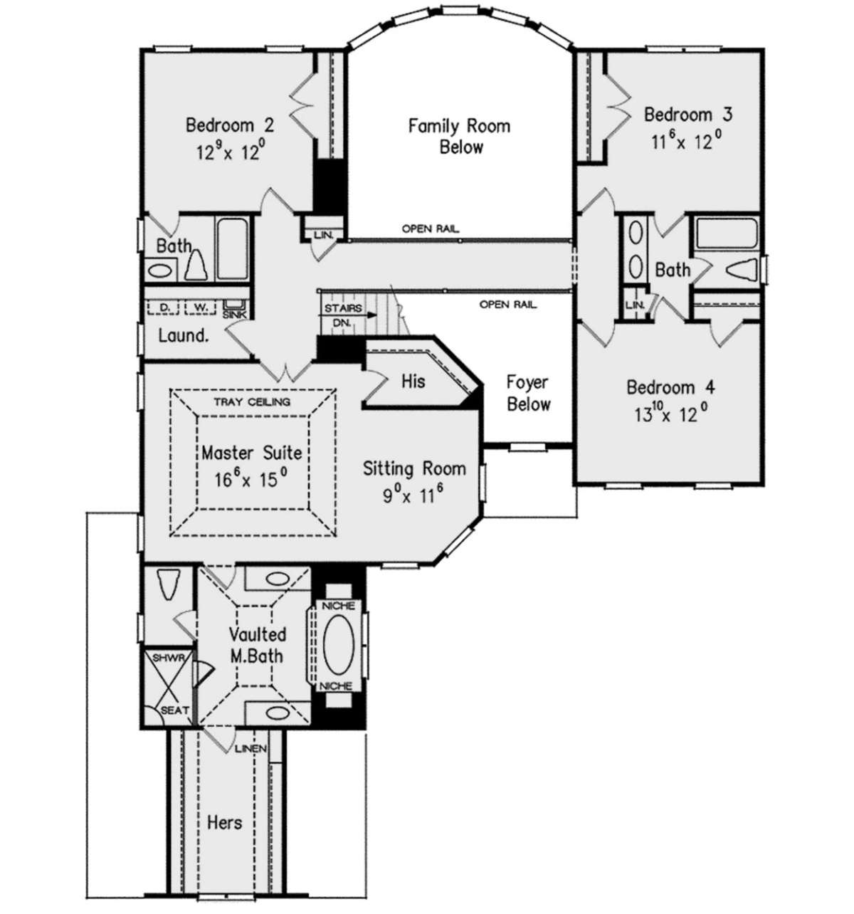 Second Floor for House Plan #8594-00241