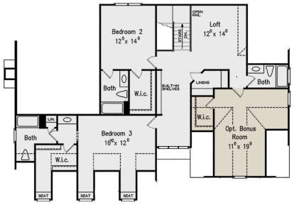 Second Floor for House Plan #8594-00242