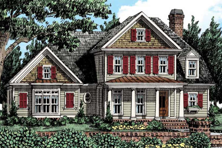 House Plan House Plan #21089 Front Elevation 