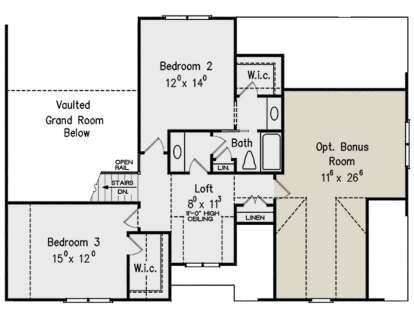 Second Floor for House Plan #8594-00244