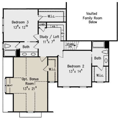 Second Floor for House Plan #8594-00245