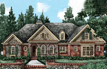 3 Bed, 2 Bath, 2302 Square Foot House Plan - #8594-00247