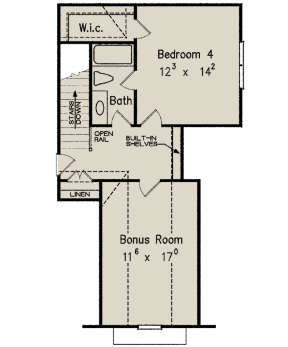 Optional Second Floor for House Plan #8594-00247