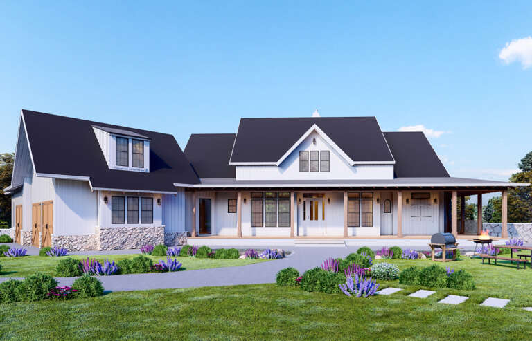 House Plan House Plan #21095 Angled Front Elevation