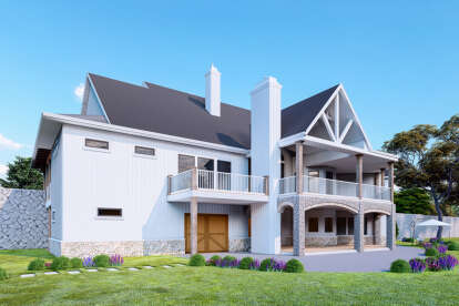 Modern Farmhouse House Plan #699-00153 Elevation Photo