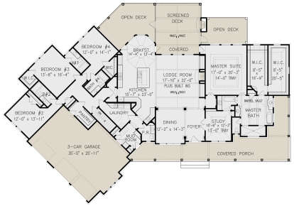 Main Floor for House Plan #699-00153
