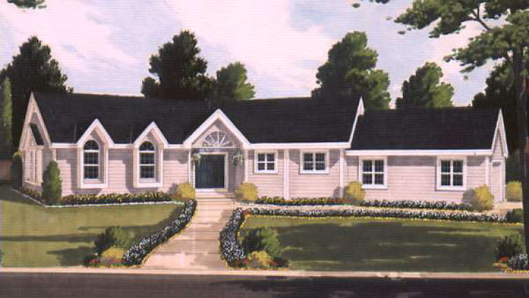 Ranch House Plan #033-00026 Elevation Photo