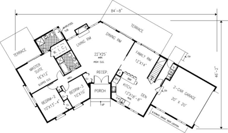 House Plan House Plan #211 Drawing 1