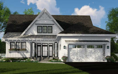 Modern Farmhouse House Plan #098-00313 Elevation Photo