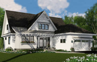 Modern Farmhouse House Plan #098-00313 Elevation Photo