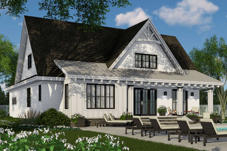 Modern Farmhouse House Plan #098-00314 Elevation Photo