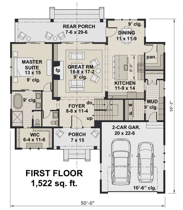 House Plan House Plan #21101 Drawing 1