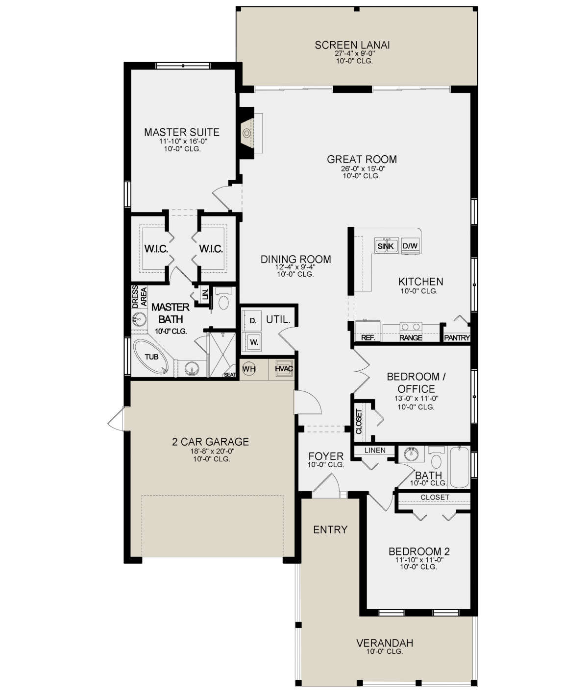 Main Floor for House Plan #3978-00194